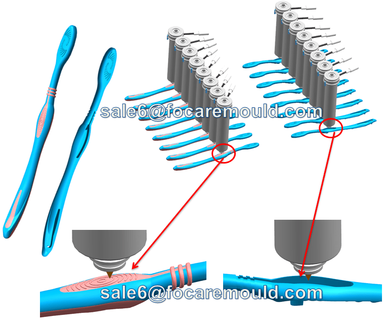 Дизайн пресс-формы для двухкомпонентной зубной щётки
