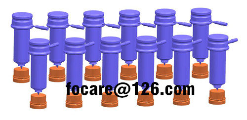 горячеканальная пресс-форма для крышки на флаконы с винтовой резъбой