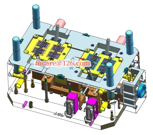 пресс-форма для двухкомпонентной PP/TPE автомобильной заслонки отопителя кондиционера