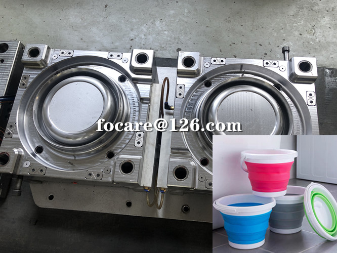 двухкомпонентная пресс-форма для силиконового складного ведра