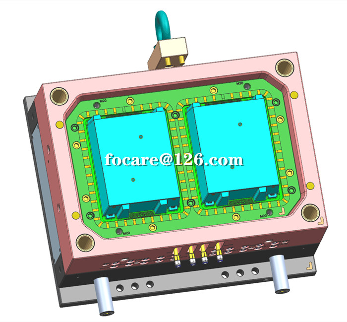 качественная двухцветная пресс-форма для пластикового ящика