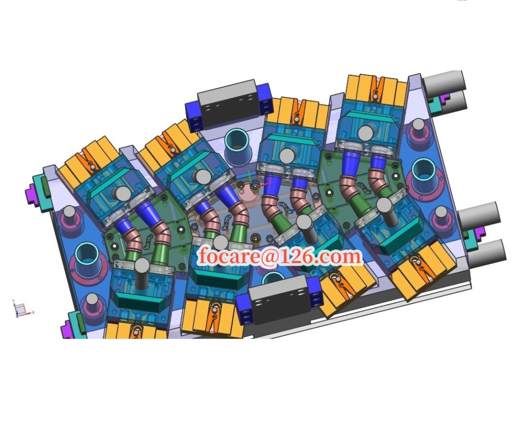 диайн на 8гнезда пресс-форма для отводаканализационного