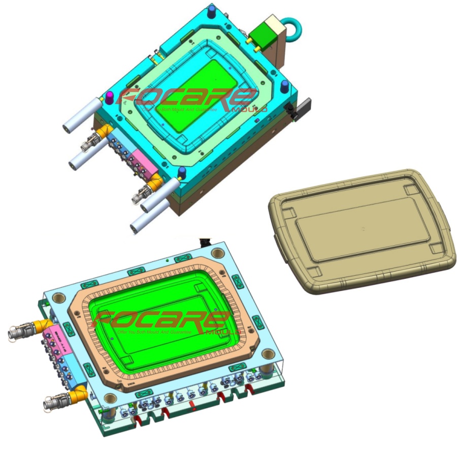 изготовление пресс-формы для крышки контейнера для хранения